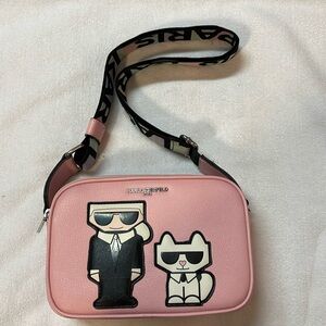Karl Lagerfeld Women’s Pink Crossbody. Like New!